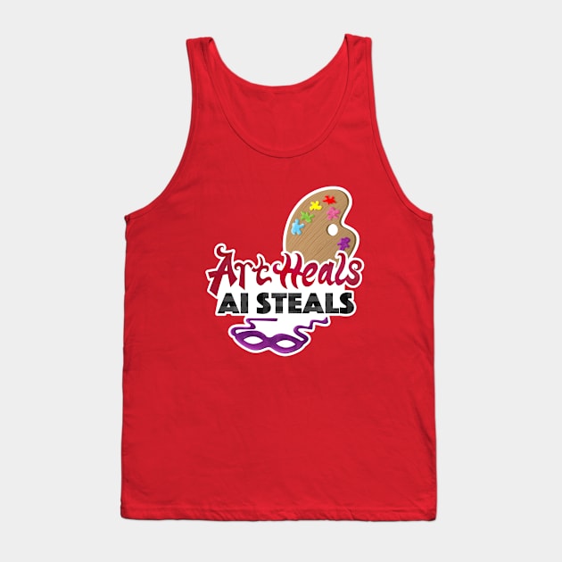 art vs ai Tank Top by Kerrycartoons